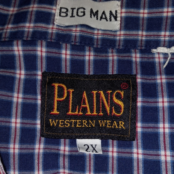 Plains Western Wear Big MAN Shirt - Picture 5 of 5
